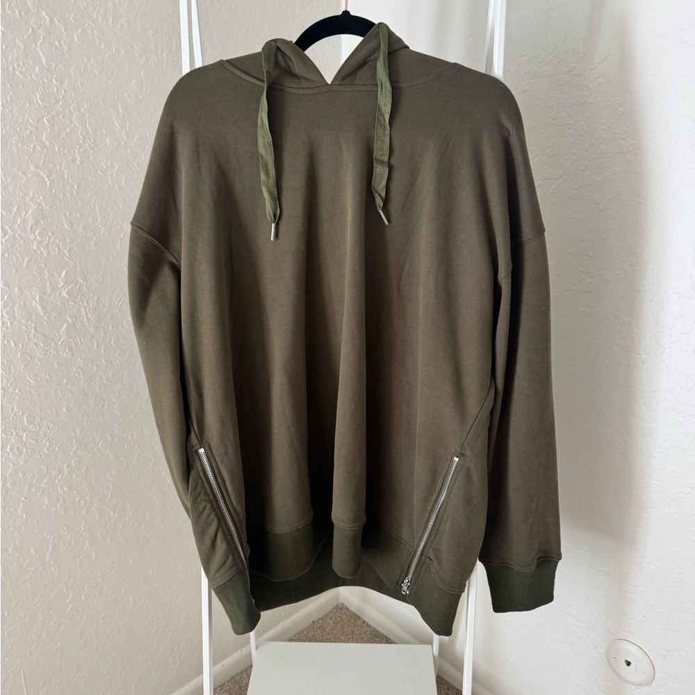 Olive Green Men's Hoodie Sweater